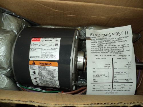 Dayton 4m175 motor , 3/4 hp,1 speed , 1075 rpm , 48yz frame, 208/230 volt, hvac for sale