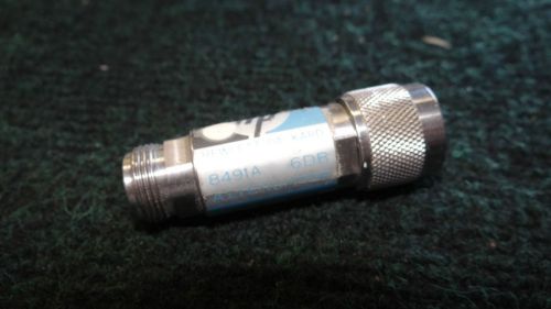 Agilent/HP 8491A 6dB Coaxial Attenuator DC-12.4GHz