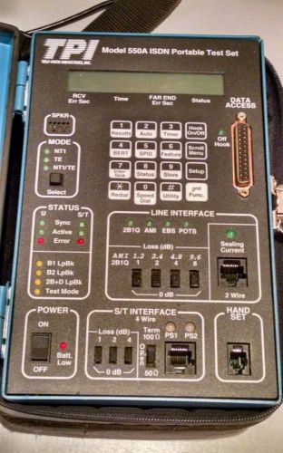 550A Industrial Portable Analytical ISDN Portable Test Set w/Case