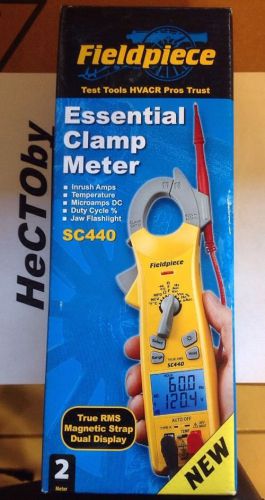 FIELDPIECE SC440 CLAMP METER ESSENTIAL TRUE RMS MAGNETIC STRAP 2 METERS