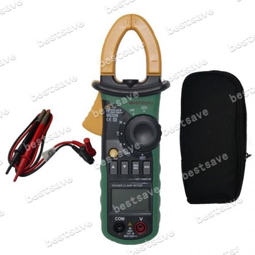 New mastech ms2208 harmonic power clamp meter trms kva kvar pf ac v/a freq b0302 for sale