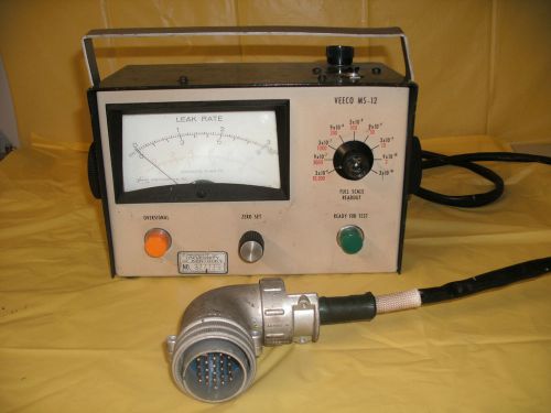 VEECO MS-12 LEAK RATE DETECTOR METER GAUGE