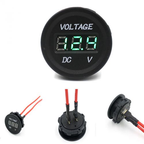 12v-24v car motorcycle led digital display voltmeter waterproof meter gn special for sale