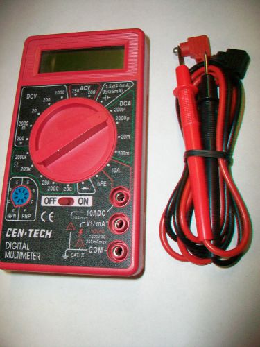 Untested CEN-TECH DIGITAL MULTIMETER 98025