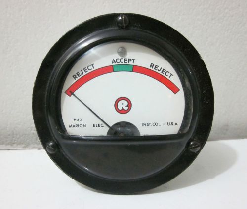 Vintage MARION HS3 Panel Meter Gauge for Tube Tester/ ME-1034-A