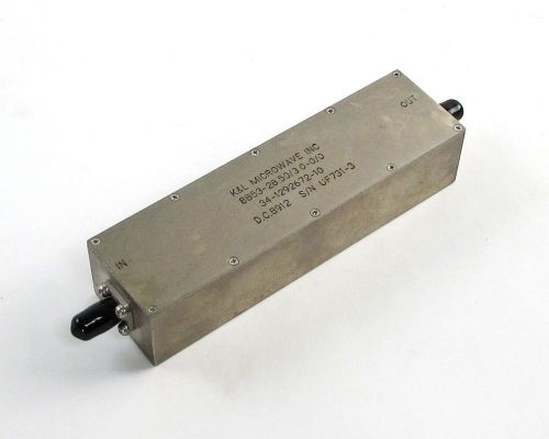 K&amp;L 8B53-28.50/3.0-0/0 Bandpass Filter - 28.50 MHz Center, 8 Section, 3 MHz BW