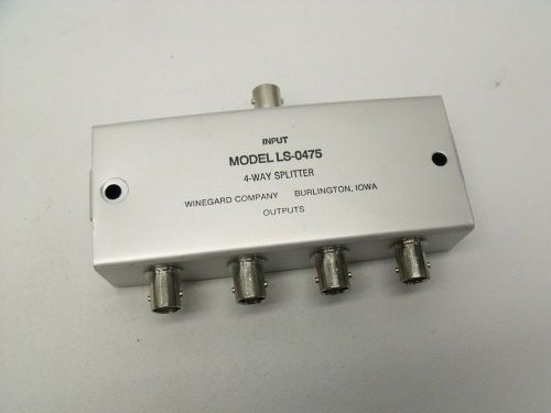 Winegard LS-0475 LS0475 Four-Way BNC 75 Ohm Line Splitter