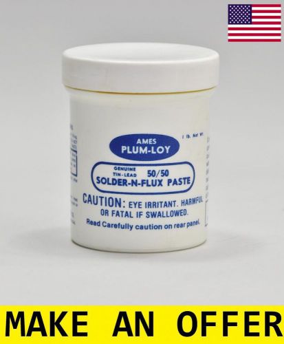 NIB USA SOLDER FLUX PASTE PLUMBING WELDING TIN-LEAD