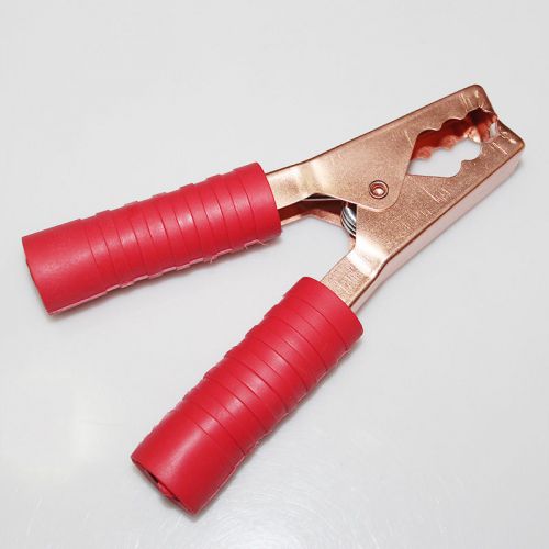 New Super Large Red Alligator Crocodile Clip Connector Testing Clamp Probe