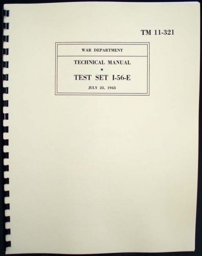 Test set i-56-e weston 774 type 4 tube tester manual with tube data for sale