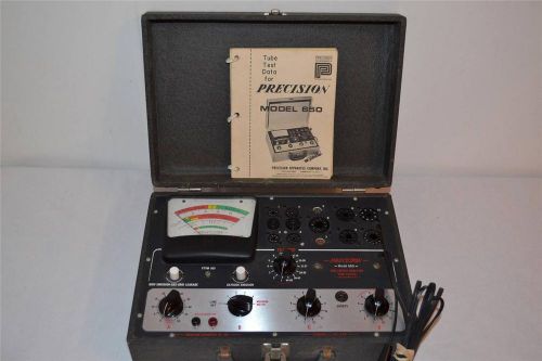 Vintage Precision Pacotronics Model 650 Vacuum Tube Tester