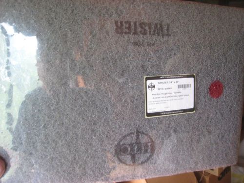 2 new- 14&#034; x 20&#034; &#034; htc twister 2  diamond polishing orbital pads  red #43521420 for sale