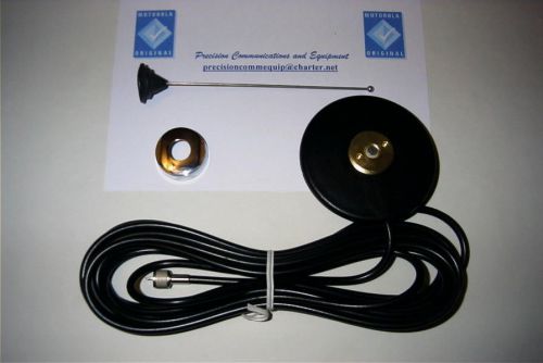 Motorola magnetic mount antenna kit -ham vhf uhf or 800 for sale