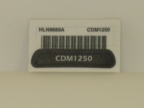 Motorola hln9889a cdm1250 label / name plate for sale