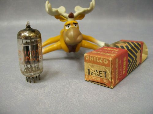 Philco 12AE7 Vintage Vacuum Tube  Original Box