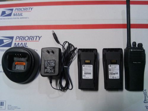 Motorola cp200 vhf 4 ch 4w radio with charger bench tested free programming for sale