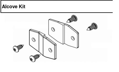 BRADLEY HDWT-Z4AL ALCOVE KIT FOR RESTROOM PARTITION STAINLESS STEEL