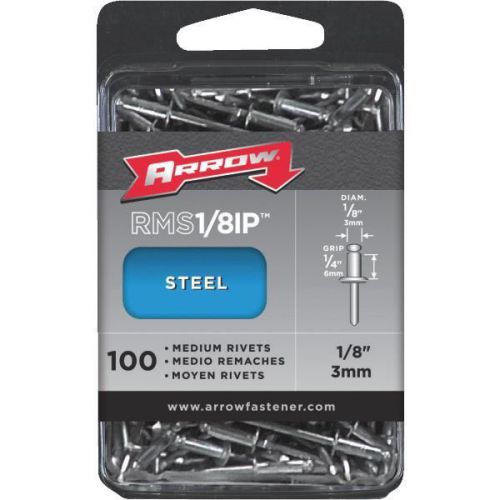 Arrow fastener rms1/8ip arrow rivets-1/8x1/4 stl rivet for sale