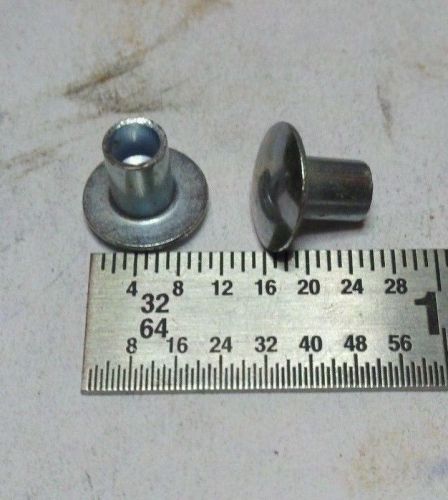 1000  3/16&#034; X 1/4&#034;X 5/16&#034; OVAL HD.SEMI/TUB RIVET ZINC 18R25RTOCZ  14