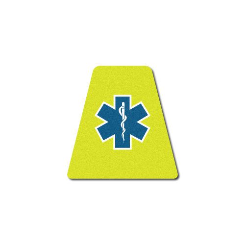 FIREFIGHTER HELMET TETS - SINGLE - TETRAHEDRONS FIRE STICKER  - STAR OF LIFE