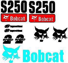 BOBCAT CASE CAT GEHL NEW HOLLAND TAKEUCHI SKID STEER DECALS