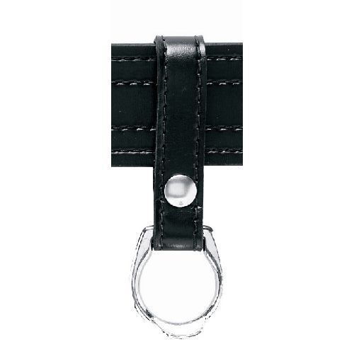 Safariland 692S-4 Black Basketweave Side Handle Baton Ring Chrome Snaps