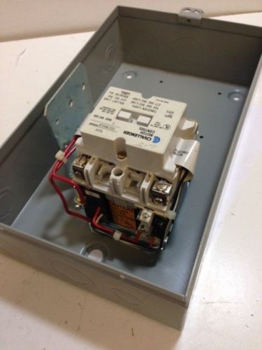 Challenger ccl04c1a48 type 1 enclosure w/ cu13m01lb 30 amp contactor new surplus for sale