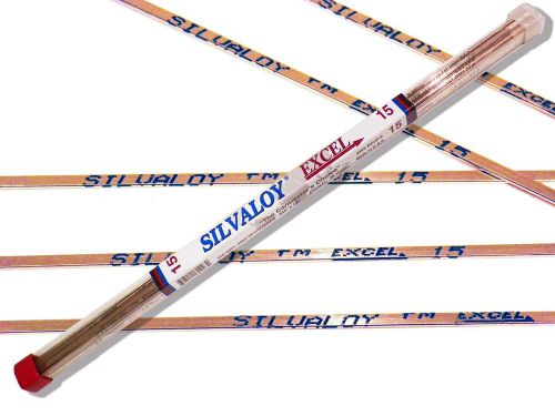 28 sticks 1lb.15% silver silvaloy excel soldering rods for sale