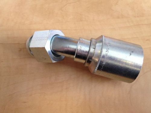 Eaton weatherhead coll-o-crimp 43016u-l76 45deg female swivel tube elbow fitting for sale