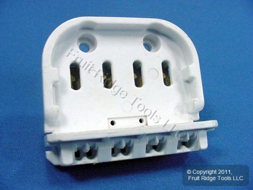 Leviton 4-Pin Long Twin Tube Fluorescent Lamp Holder 2G11 Base Socket 13452