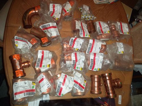 24 Viega Propress Fittings 2 1/2&#034; Elbows Tees Reducers Coupling Press Fit Crimp