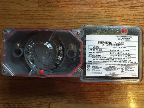 QTY-10 SIEMENS AD2-XHR 500-649708 FIRE ALARM AIR DUCT HOUSING SMOKE DETECTORS