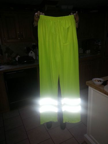 Reflective safety over pants, xxxl, ,green,class e,polyester for sale