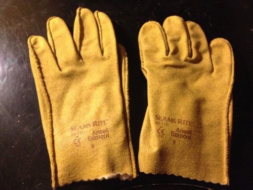 NEW 9 PAIR PANSELL  INDUSTRIAL SEAMS RITE VINYL GLOVES SZ 9 20-115 FLEECE LINED