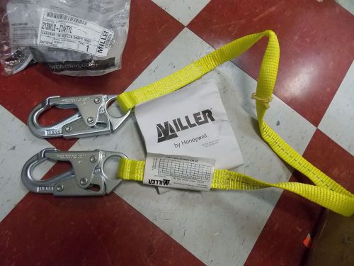 Miller 213WLS-Z7/4FTYL Positioning &amp; Restraint Lanyard 2 Locking Snaps 4 ft NEW