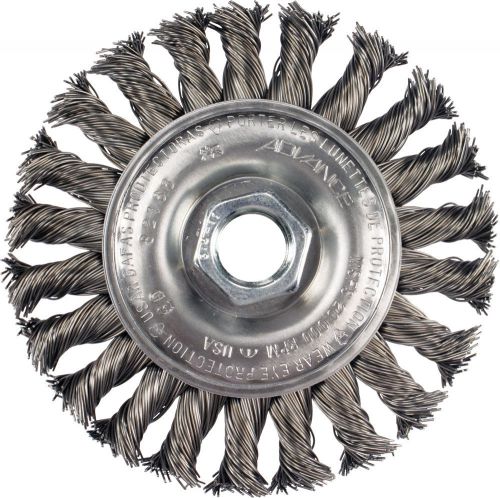 Advance Pferd Wire Wheel Brush 4&#034; KNOT Style - Part # EDP 82166 5/8&#034;-11 Threads