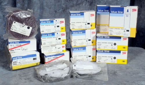 Large lot of blue line sia abrasives disc, strips, etc. for sale