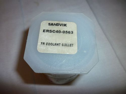 (#185) NEW SANDVIK COROMANT 9/16 ER COOLANT COLLET ERSC40-0563 5CW0100662