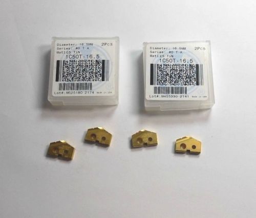 AMEC Carbide Spade Drill Inserts #0 T-A 16.5mm TiN 1C50T- 16.5 Qty 4 &lt;1894&gt;