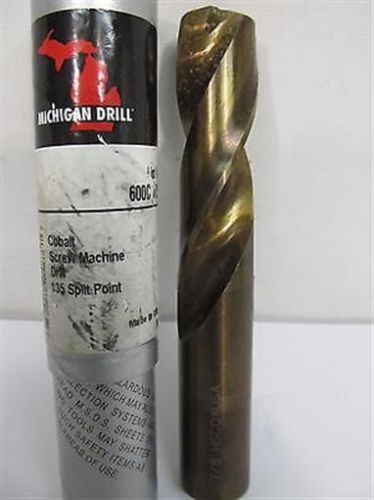 Michigan drill, 600c-7/8&#034;, cobalt screw machine length drill bit for sale