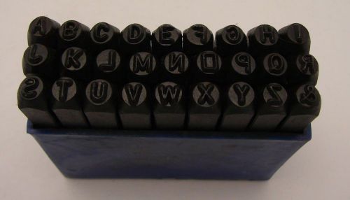 5/32&#034; 4MM Letter Punch Stamp Set Metal-Steel-Hand A-Z