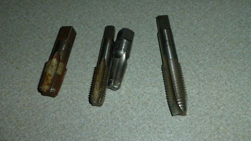 4 Butterfield Hand Taps 1/2, 3/4, 3/8, 3/8 HSS NC Union