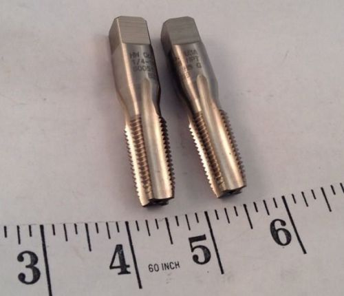 Set of 2 pipe taps 1/4-18 NPT HW Co.