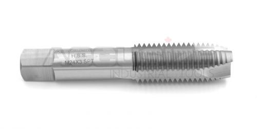 M24 x 3.0 Metric HSS Spiral Point Taps, ANSI, Ground, 3 Flute, D7, #SPT-24M-300