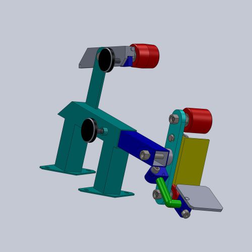 Belt grinder sander bandschleifer stainless steel aluminum construction plan 3D