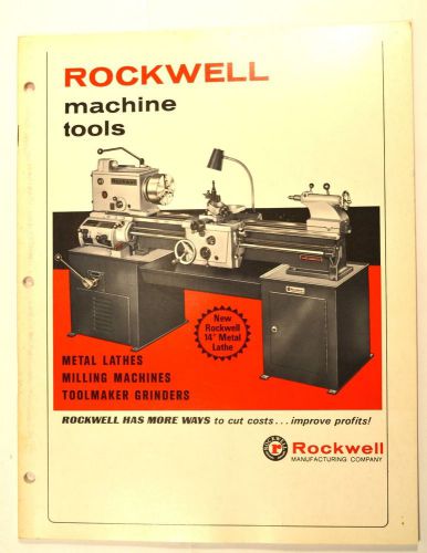 Rockwell machine tools catalog 1968 #rr47 lathe screw machine milling machine for sale