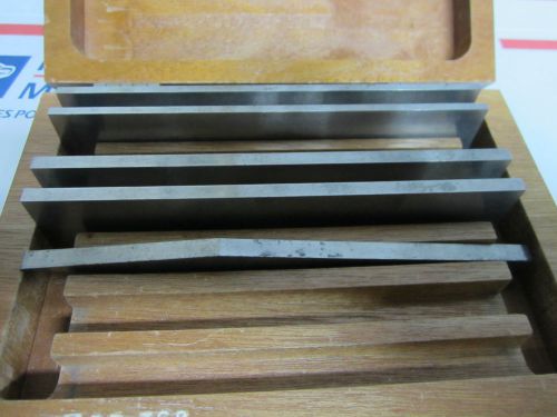 Optical set steel parallels as is metrology inspection bin#25 for sale