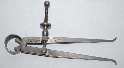 Vtg. L.S. Starrett Inside Spring Caliper - 4&#034; Flat Legs - Machinist Tool -no. 74