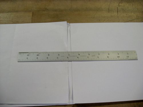 Starrett # c601-12  12&#034; spring tempered steel rule with inch graduations for sale
