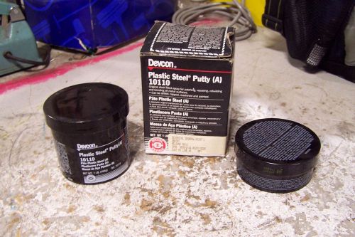 NEW DEVCON 10110 PLASTIC STEEL PUTTY (A) 1 LBS BOTTLE